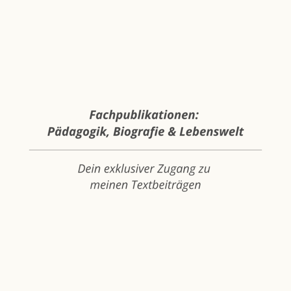 Logo Abo 1 Fachpublikationen: Pädagogik, Biografie & Lebenswelt